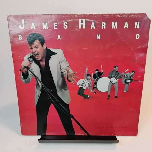 VTG James Harman Band ~ Thank You Baby LP Vinyl Record ~ Enigma E1033 - 1983 - Picture 1 of 6